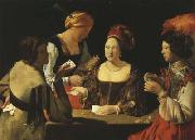 Georges de La Tour The Card-Sharp with the Ace of Spades (mk08) Sweden oil painting artist